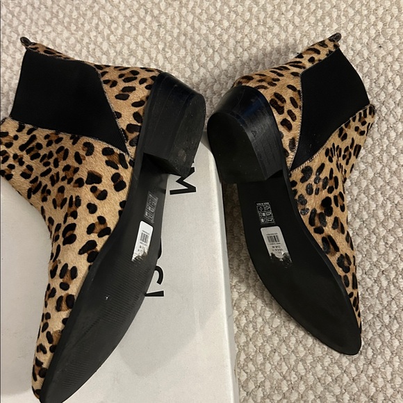 Long Tall Sally Leopard Suede Western Boots - Picture 2 of 6